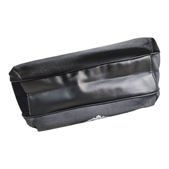 NWOT Multipurpose Vegan Suede Letters Shoulder Bag Spacious Interior Casual - Picture 14 of 14